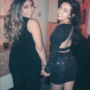 Glitter Black New Years Dress